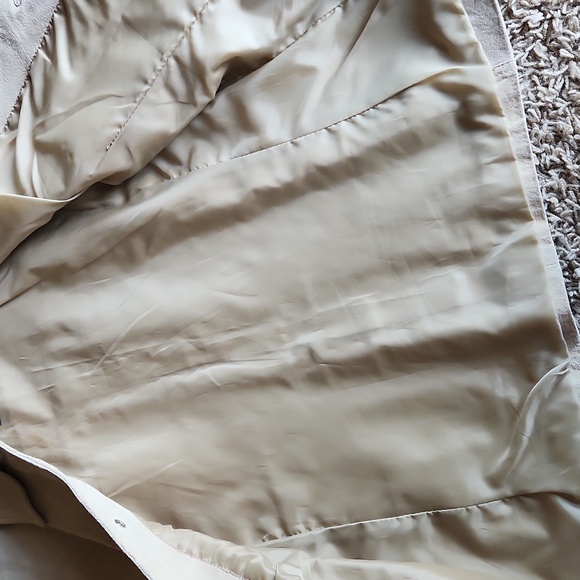 Northcrest cream suade leather womans jacket size small ( 6-8) - Picture 4 of 8